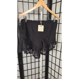 Blue Pepper Lace Shorts‎ Sexy Boho Western Festival  Size L